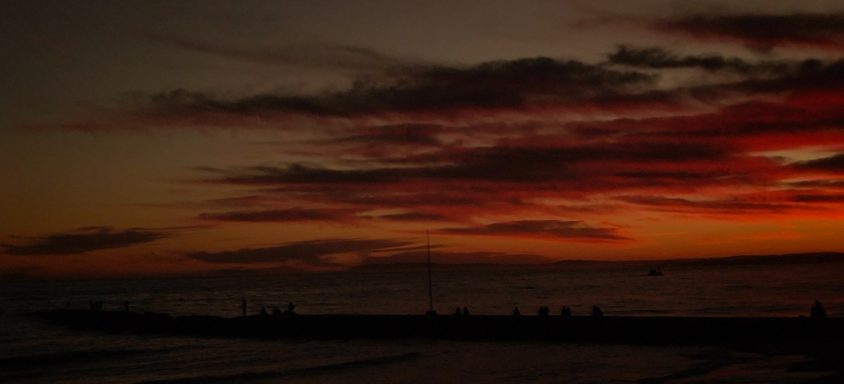 Atardecer desde el paseo.