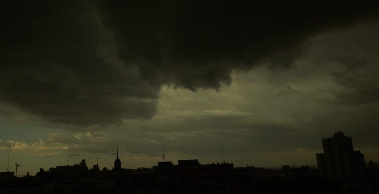 Tormenta en Madrid.